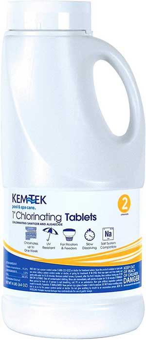 Kem-Tek 177 1-Inch Chlorinating Tablets for Pool and Spa