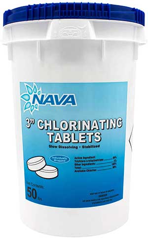 NAVA Pool Care 3” Chlorinating Tablets - 50 lb