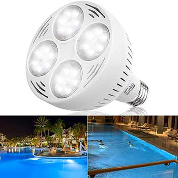 Bonbo 12V 50W LED Pool Light Bulb, 6000k Daylight White LED Swimming Pool Light Bulb