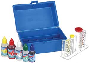 Blue Devil 5-Way OTO Swimming Pool Test Kit- ChlorineBromine, pH, Alkalinity and Acid Demand, Includes Easy to Read Vials