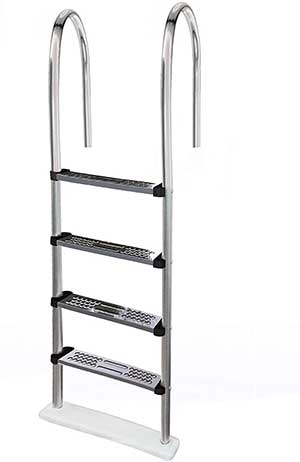 Blue Wave NE1145 Premium Stainless Steel In-Pool Ladder for Above Ground Pools