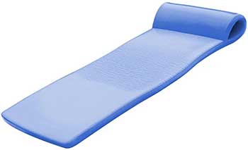 TRC Recreation Sunsation 70 Inch Full Size Foam Raft Lounger Swimming Pool Float with Pillow Headrest for Pool or Lake, Bahama Blue